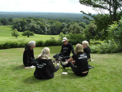 Relaxing at Leith Hill Place